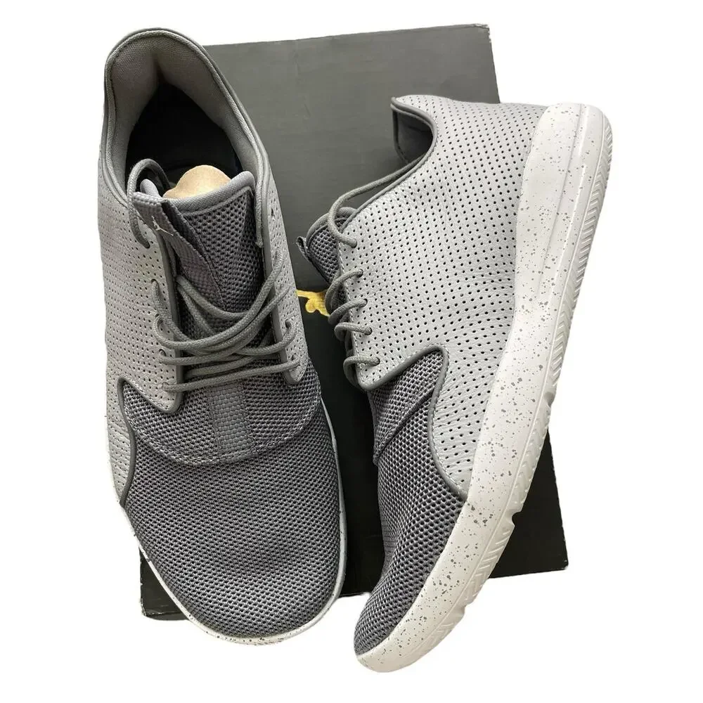 Nike Jordan Mens 8 Eclipse Sneakers Cool Grey Wolf White 724010-023 NEW IN BOX